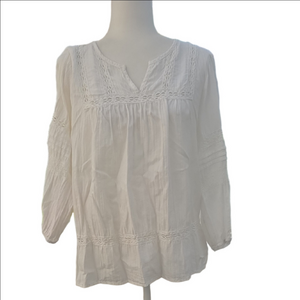 Knox Rose White Lace Detail Blouse